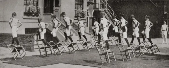Framed Print : Regents Park Industrial School - Chair Drill Framed Print : Regents Park Industrial School - Chair Drill