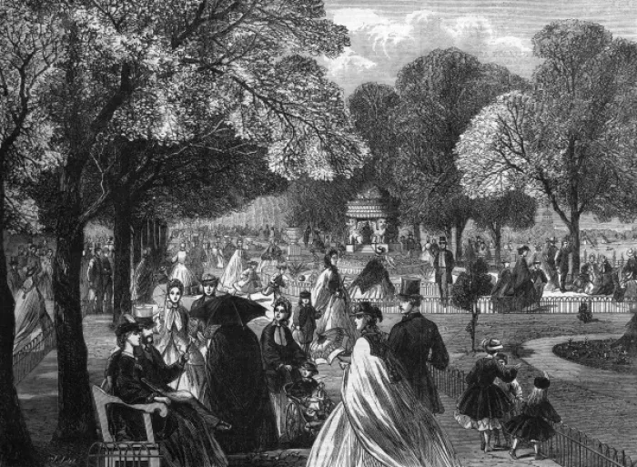 Framed Print : Regents Park, London, 1863 Framed Print : Regents Park, London, 1863