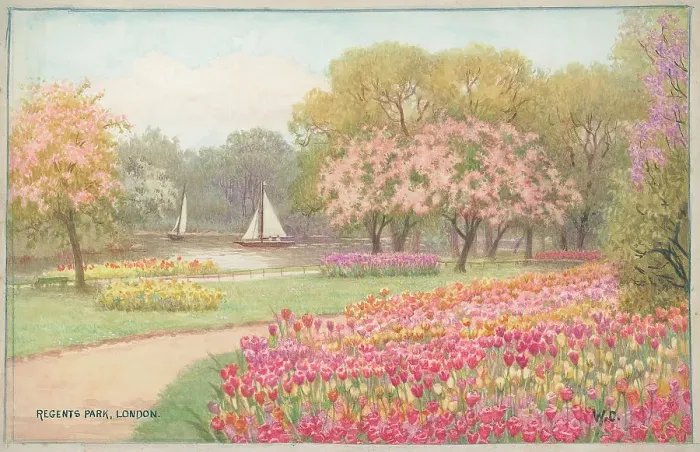 Framed Print : Regents Park, London Parks Framed Print : Regents Park, London Parks