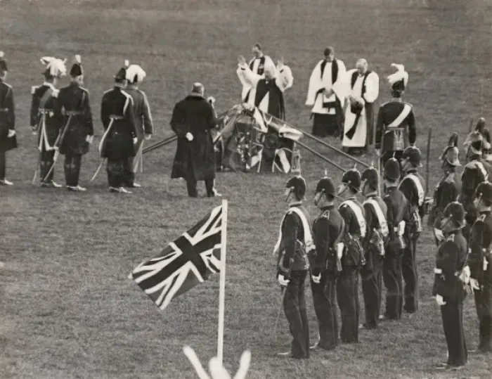 Framed Print : Regimental ceremony, blessing the flags Framed Print : Regimental ceremony, blessing the flags