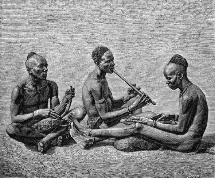 Framed Print : Regional African music: Shuli musicians Framed Print : Regional African music: Shuli musicians