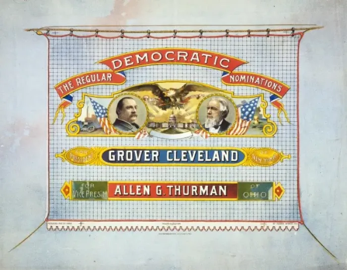 Framed Print : The regular Democratic nominations For President, Grover Cle Framed Print : The regular Democratic nominations For President, Grover Cle