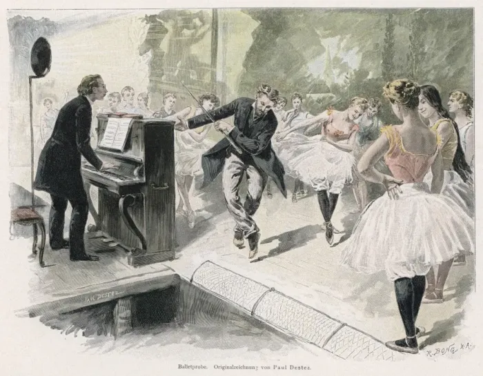 Framed Print : Rehearsing a Ballet Framed Print : Rehearsing a Ballet