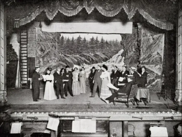 Framed Print : Rehearsing a play in ordinary clothes Framed Print : Rehearsing a play in ordinary clothes