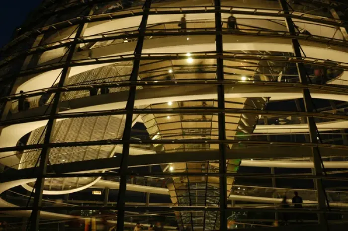 Framed Print : Reichstags Dome by Norman Foster (b. 1935). Night. Berlin. G Framed Print : Reichstags Dome by Norman Foster (b. 1935). Night. Berlin. G