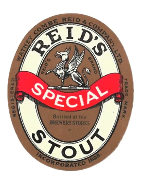 Framed Print : Reid's Special Stout Bottled at Brewery Label Framed Print : Reid's Special Stout Bottled at Brewery Label