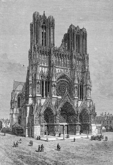 Framed Print : Reims Cathedral Framed Print : Reims Cathedral