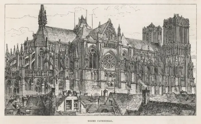 Framed Print : Reims Cathedral Framed Print : Reims Cathedral