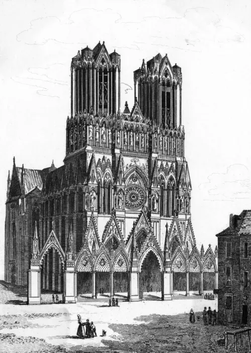 Framed Print : Reims Cathedral Framed Print : Reims Cathedral