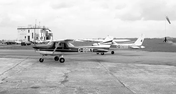 Framed Print : Reims-Cessna F150L G-BBKY Framed Print : Reims-Cessna F150L G-BBKY