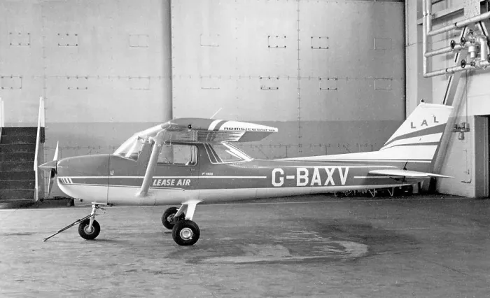 Framed Print : Reims-Cessna FA150L G-BAXV Framed Print : Reims-Cessna FA150L G-BAXV