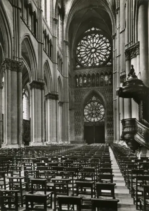 Framed Print : Reims, France - interior of Reims Cathedral Framed Print : Reims, France - interior of Reims Cathedral