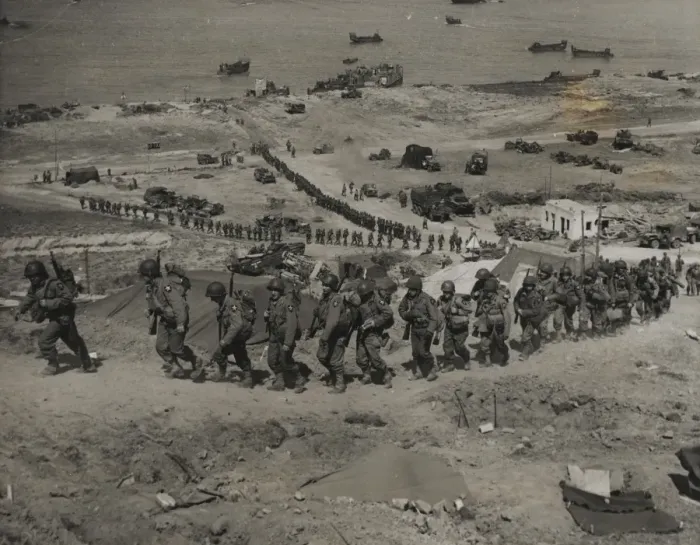 Framed Print : Reinforcements Arrive In Normandy Framed Print : Reinforcements Arrive In Normandy