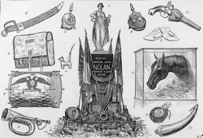 Framed Print : Relics of the Battle of Balaklava, 1875 Framed Print : Relics of the Battle of Balaklava, 1875