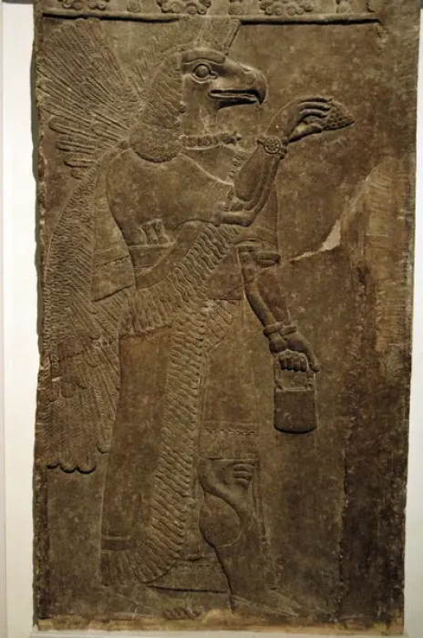 Framed Print : Relief depicting a eagle-headed protective spirit. Nimrud Framed Print : Relief depicting a eagle-headed protective spirit. Nimrud