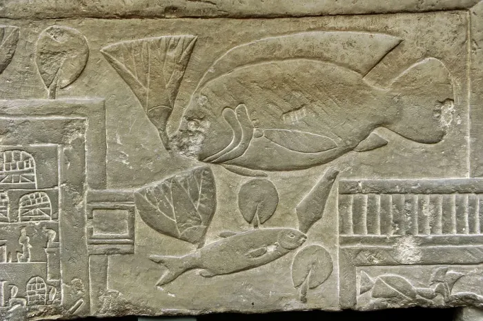 Framed Print : Relief depicting a part of a funeral scene from an official Framed Print : Relief depicting a part of a funeral scene from an official