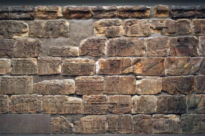 Framed Print : Relief inside the funeral chapel of Meroitic queen, probably Framed Print : Relief inside the funeral chapel of Meroitic queen, probably