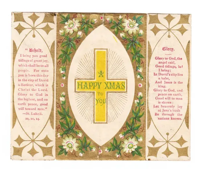 Framed Print : Religious design inside a Christmas card Framed Print : Religious design inside a Christmas card