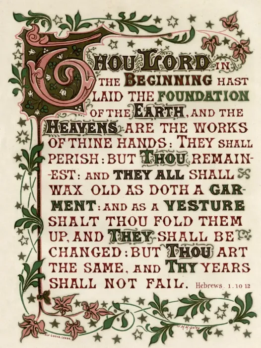 Framed Print : Religious verse 1900 Framed Print : Religious verse 1900