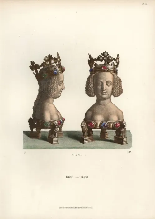 Framed Print : Reliquary in the form of a bust of a young Framed Print : Reliquary in the form of a bust of a young