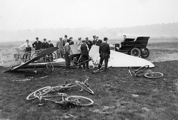 The remains of the Humber monoplane in 1911