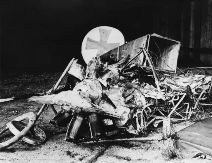 Framed Print : Remains of Max Immelmanns aeroplane, WW1 Framed Print : Remains of Max Immelmanns aeroplane, WW1