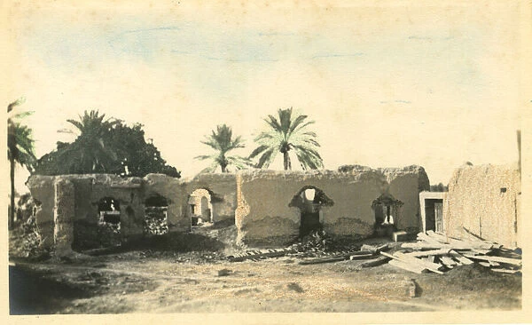 Remains of old British Residence, Magill, Basra, Iraq, WW1