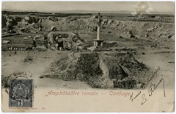 Remains of the Roman Amphitheatre, Carthage, Tunisia