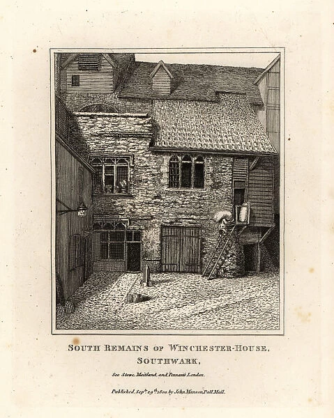 Remains of Winchester Palace in 1800