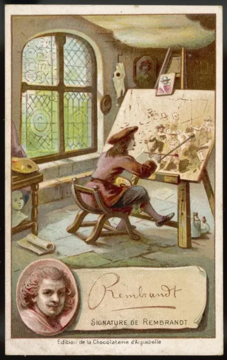 Framed Print : Rembrandt  /  Anon Card