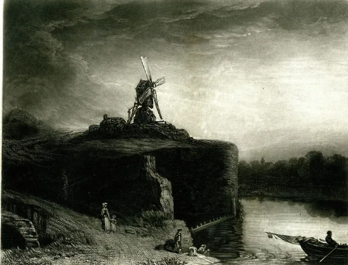 Framed Print : Rembrandt's Mill Framed Print : Rembrandt's Mill