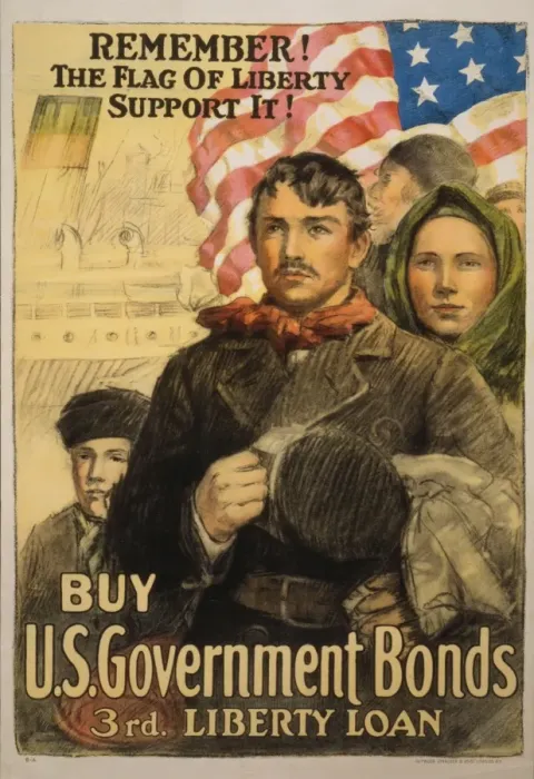 Framed Print : Remember! The flag of liberty - Support it! Buy US governmen Framed Print : Remember! The flag of liberty - Support it! Buy US governmen