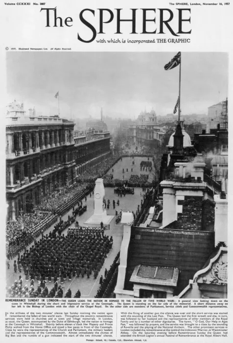 Framed Print : Rememberance Sunday in London, 1957 Framed Print : Rememberance Sunday in London, 1957