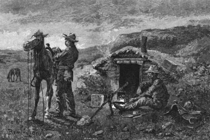 Framed Print : Remington / Cowboy in Camp Framed Print : Remington / Cowboy in Camp