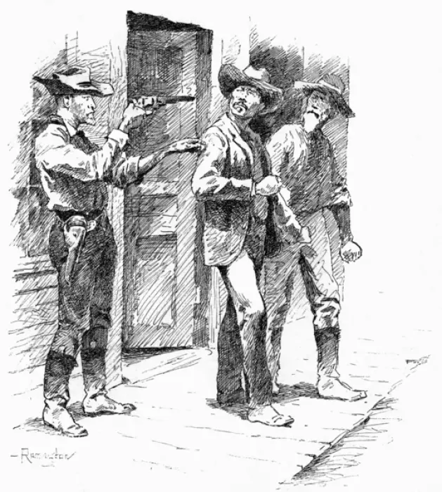 Framed Print : Remington / At Gunpoint Framed Print : Remington / At Gunpoint