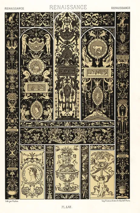 Framed Print : Renaissance art: engraved ivories Framed Print : Renaissance art: engraved ivories