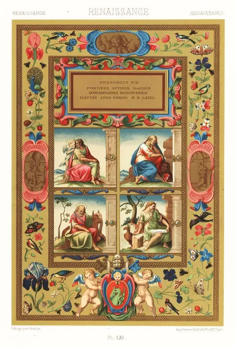Framed Print : Renaissance painting on vellum by Giulio Clovio, 1573 Framed Print : Renaissance painting on vellum by Giulio Clovio, 1573