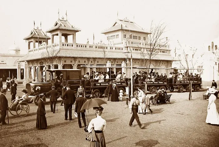 Framed Print : Renard Road Train, Franco British White City Exhibition Framed Print : Renard Road Train, Franco British White City Exhibition