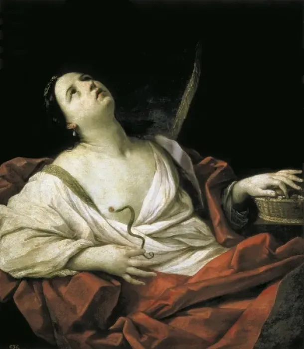 Framed Print : RENI, Guido (1575-1642). Cleopatra. 1635-1640 Framed Print : RENI, Guido (1575-1642). Cleopatra. 1635-1640