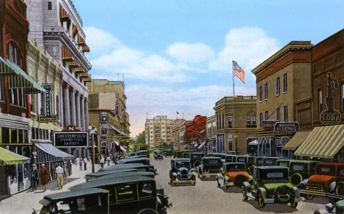 Framed Print : Reno, Nevada, USA - Virginia Street looking south Framed Print : Reno, Nevada, USA - Virginia Street looking south