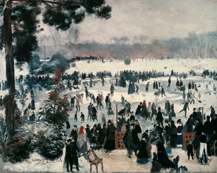 Framed Print : RENOIR, Pierre-Auguste (1841-1919). Skaters on Framed Print : RENOIR, Pierre-Auguste (1841-1919). Skaters on