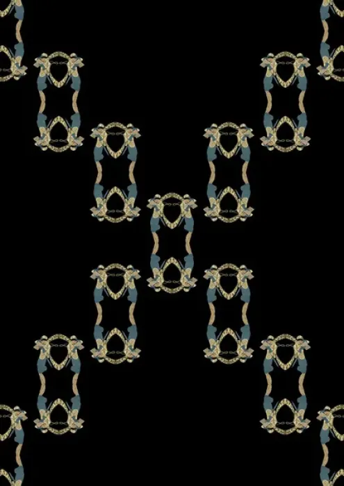 Framed Print : Repeating Pattern - Art Deco Woman Framed Print : Repeating Pattern - Art Deco Woman