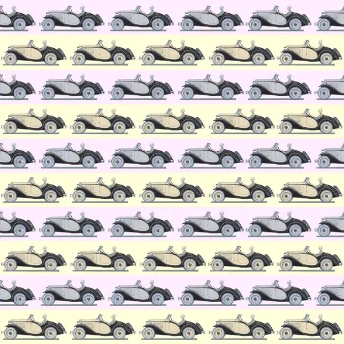 Framed Print : Repeating Pattern - Art Deco Woman - Sports car Framed Print : Repeating Pattern - Art Deco Woman - Sports car