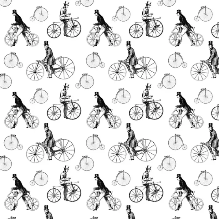 Framed Print : Repeating Pattern - Bicycles
