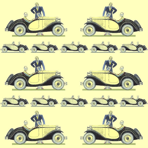 Repeating Pattern - Car  /  Motoring