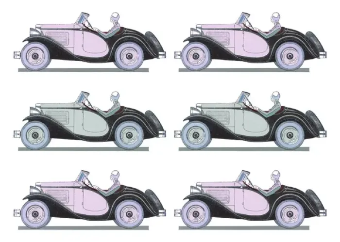 Framed Print : Repeating Pattern - Car / Motoring Framed Print : Repeating Pattern - Car / Motoring