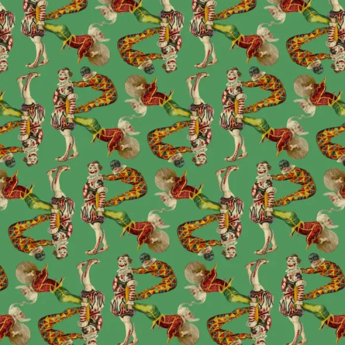 Framed Print : Repeating Pattern - circus clowns perform balancing act Framed Print : Repeating Pattern - circus clowns perform balancing act