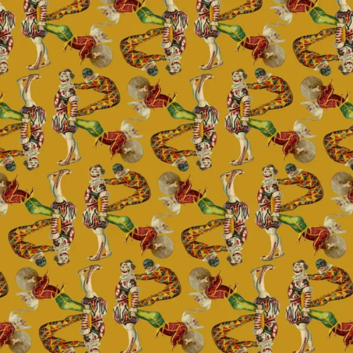 Framed Print : Repeating Pattern - circus clowns perform balancing act Framed Print : Repeating Pattern - circus clowns perform balancing act