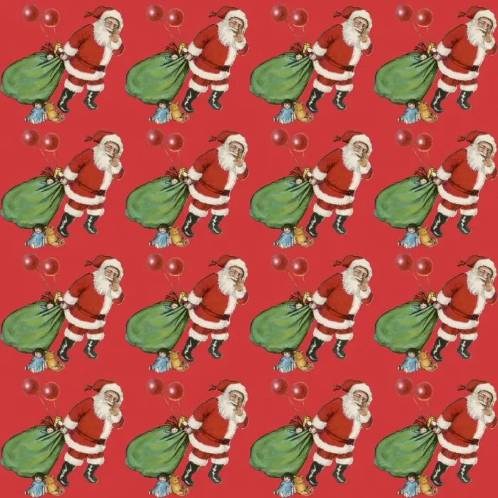 Framed Print : Repeating Pattern - Father Christmas with Sack Framed Print : Repeating Pattern - Father Christmas with Sack
