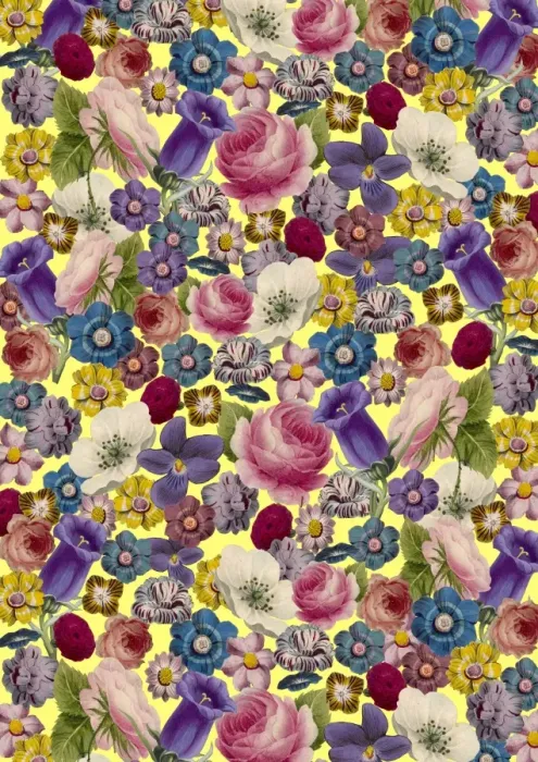Framed Print : Repeating Pattern - Floral Assemblage Framed Print : Repeating Pattern - Floral Assemblage